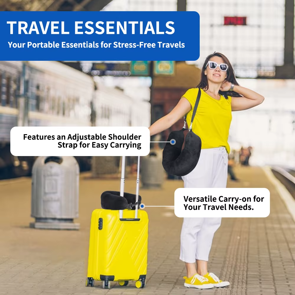 Portable U-shaped Travel Pillow