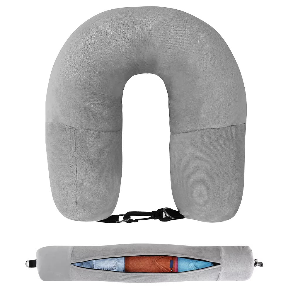 Portable U-shaped Travel Pillow