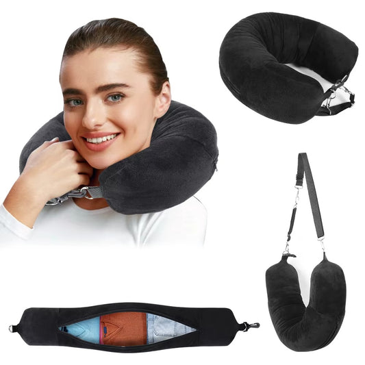 Portable U-shaped Travel Pillow