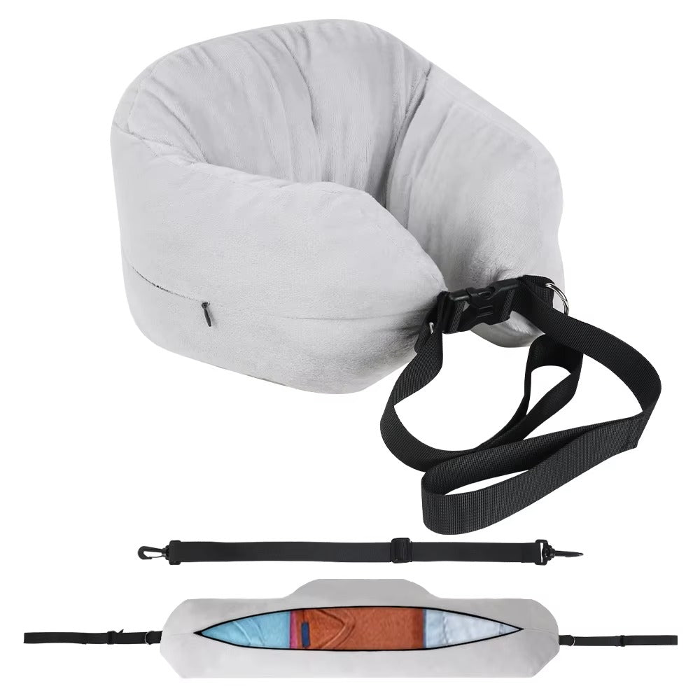 Portable U-shaped Travel Pillow